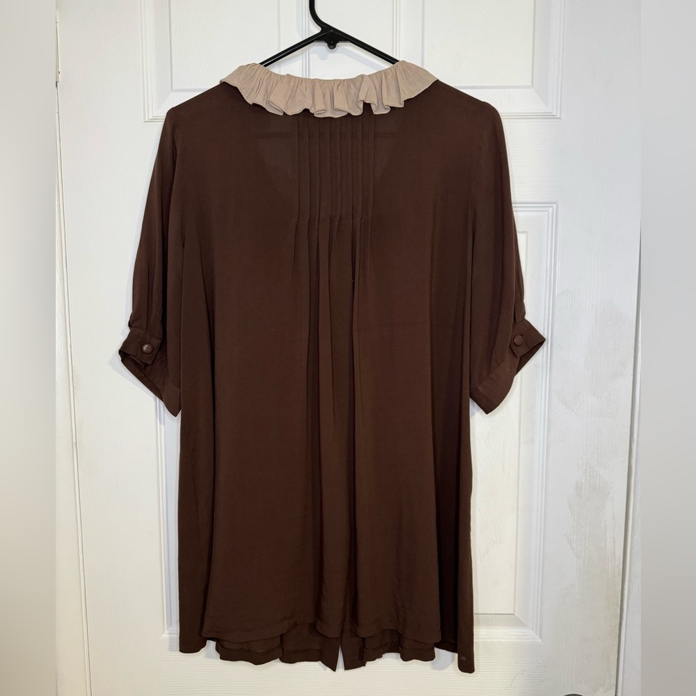 Cecico Ruffled Collar Blouse - Picture 2 of 5